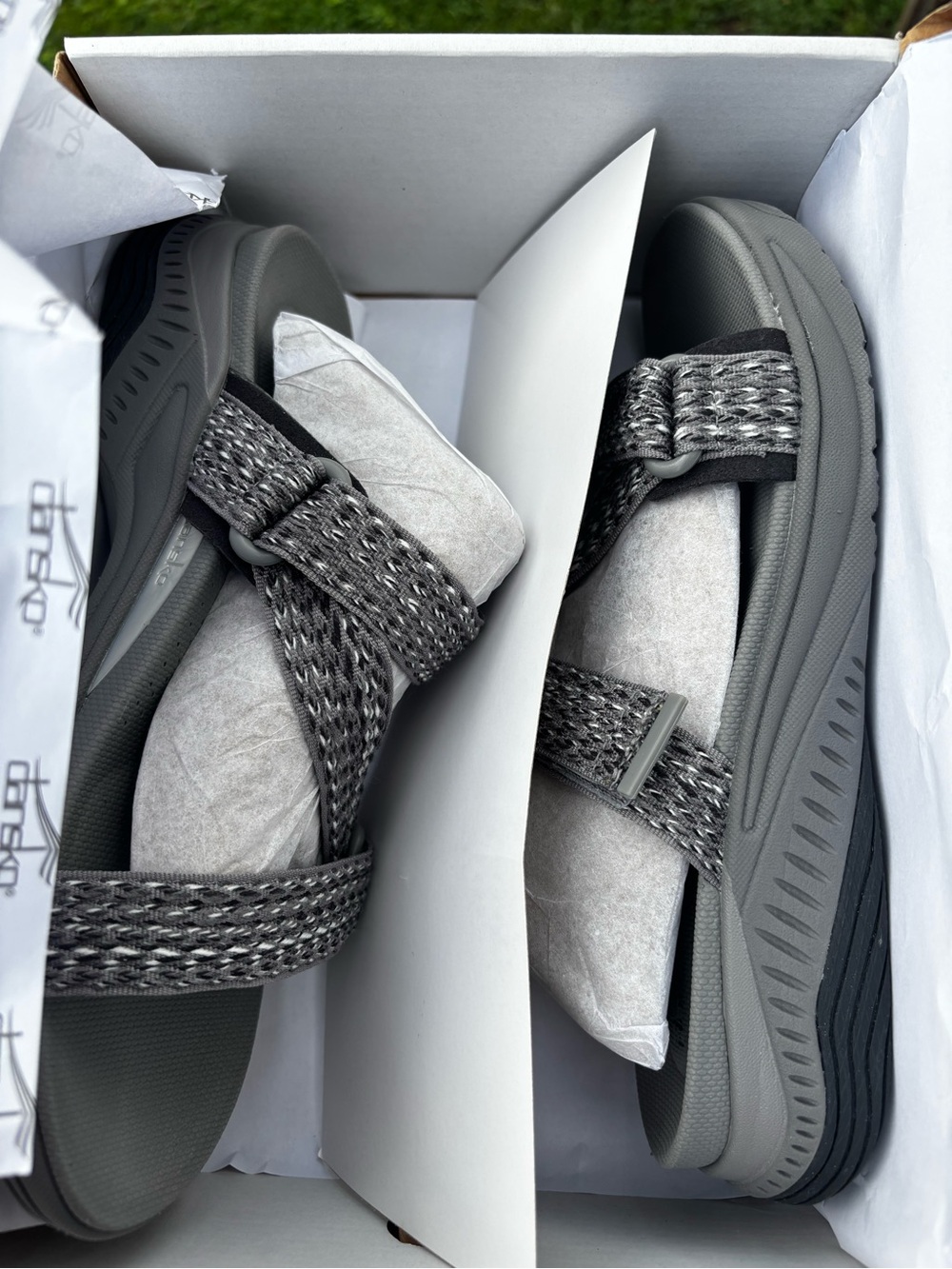 Dansko Rosette gray web strappy comfort sport sandals new in box euro 37 6.5-7 - Picture 2 of 16